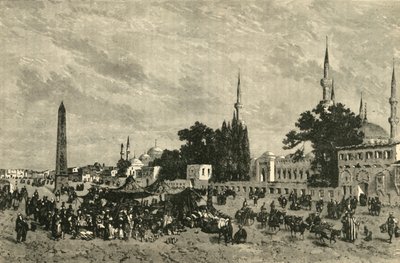 Het At-Meidan - Oud Hippodroom - Met Zuil van Theodosius, Constantinopel, 1890 door Unbekannt