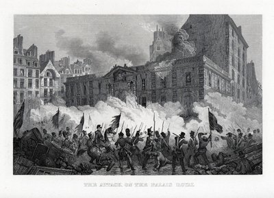 De aanval op het Koninklijk Paleis, 1882 door Unbekannt