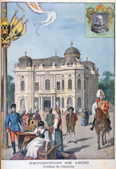 Het Oostenrijkse paviljoen op de Wereldtentoonstelling van 1900, Parijs, 1900 door Unbekannt