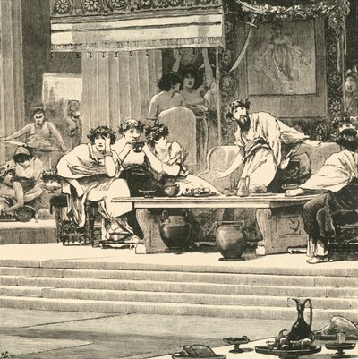 Het banket van Damocles, 1890 door Unbekannt