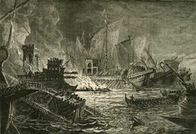 De Slag bij Actium, 1890 door Unbekannt