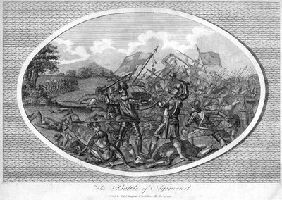 De Slag bij Agincourt door Unbekannt