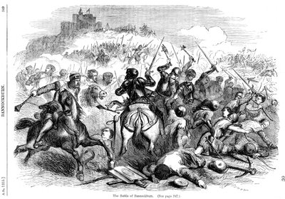 De Slag bij Bannockburn, 24 juni 1314 door Unbekannt
