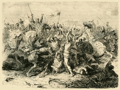 De Slag bij Bouvines, 1214 door Unbekannt