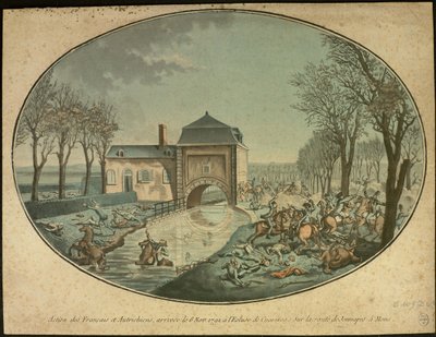 De Slag bij Jemappes, c. 1793 door Unbekannt