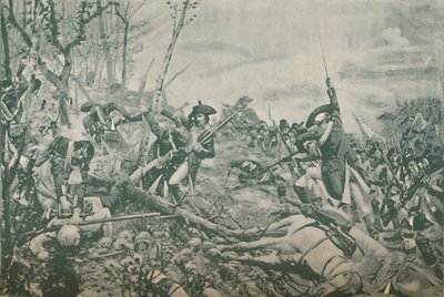 De slag bij Jemmapes, nabij Mons, België, 6 november 1792, 1896 door Unbekannt