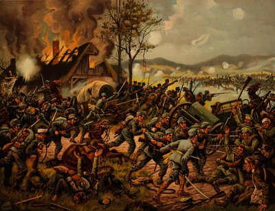 De Slag bij Krasnik begon op 23 augustus 1914 door Unbekannt