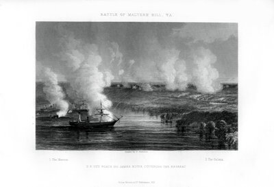 De Slag bij Malvern Hill, Virginia door Unbekannt