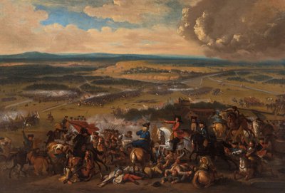 De Slag bij Speyerbach op 15 november 1703 door Unbekannt