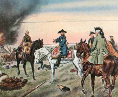 De Slag bij Zorndorf, 25 augustus 1758, 1936 door Unbekannt