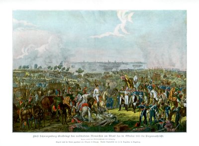 De Slag der Naties bij Leipzig, Duitsland, 18 oktober 1813 door Unbekannt