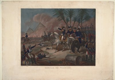 De slag bij de piramides, 1800 door Unbekannt