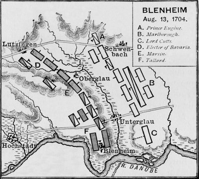 Het slagveld van Blenheim, ca. 1895, 1903 door Unbekannt