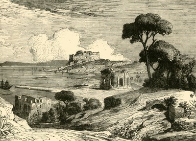 De baai van Bale, met ruïnes van Romeinse villa