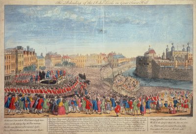 De onthoofding van de rebellenleiders op Great Tower Hill door Unbekannt