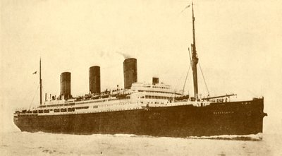 De Berengaria Cunard Line, 52.700 ton, c1930 door Unbekannt