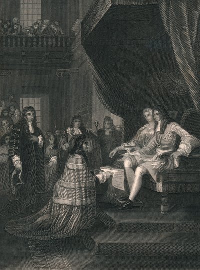 De Bill of Rights gepresenteerd aan Willem en Mary, 1689, midden 19e eeuw door Unbekannt