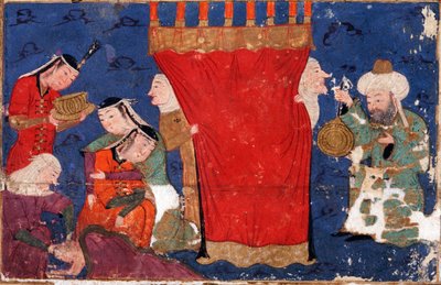 De geboorte van Alexander de Grote. Uit: Eskandar-nameh Het Boek van Alexander door Unbekannt