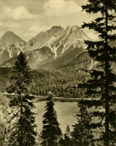 De Blindsee en de Fernpas, Tirol, Oostenrijk, ca. 1935 door Unbekannt