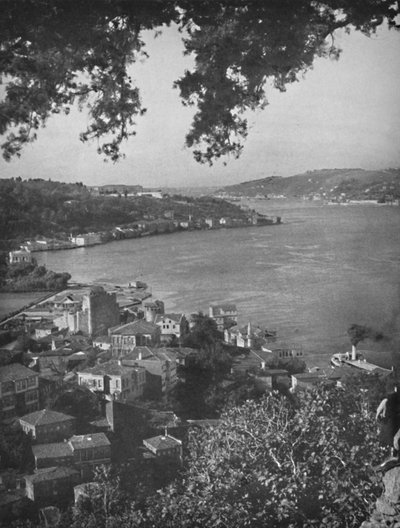 De Bosporus - Constantinopel in de verte, 1913 door Unbekannt