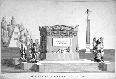 De dappere doden van 18 juni 1815, 19e eeuw door Unbekannt