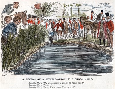 De sprong over de beek, 1863 door Unbekannt