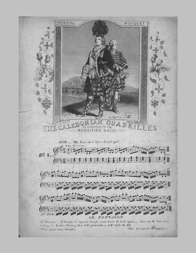 De Caledonische Quadrilles, bladmuziek door Unbekannt