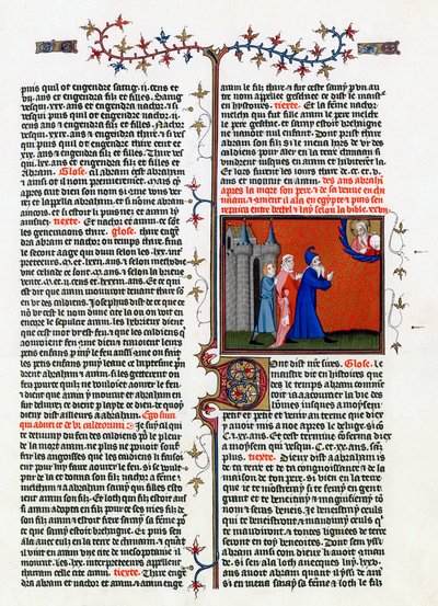 De Roeping van Abraham, begin 15e eeuw door Unbekannt
