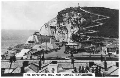 De Capstone Hill en parade, Ilfracombe, 1936 door Unbekannt