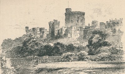 Het kasteel vanaf de Berkshire oever door Unbekannt
