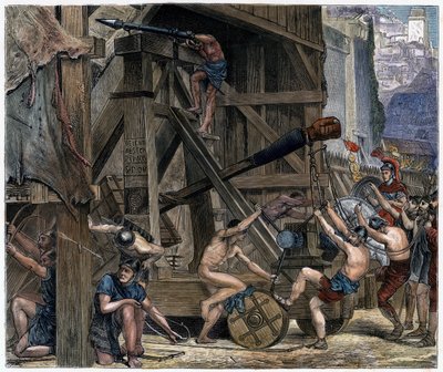 De katapult, ca. 1868 door Unbekannt