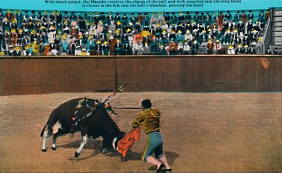 De uitdaging van de matador, Plaza De Toros, c1939 door Unbekannt