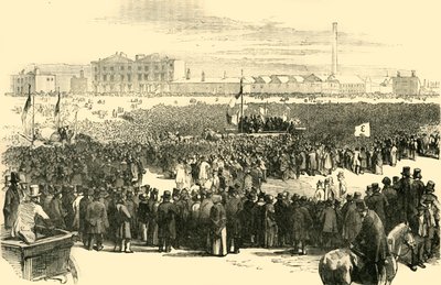 De Chartist Meeting op Kennington Common, 1848, ca. 1878 door Unbekannt