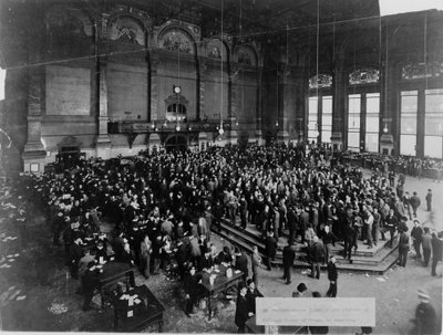 De Chicago Board of Trade in zitting door Unbekannt
