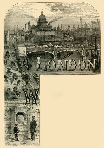De stad Londen, ca. 1872 door Unbekannt