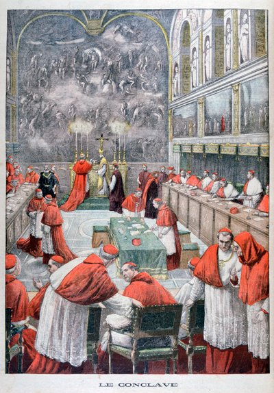 Het conclaaf, 1903 door Unbekannt