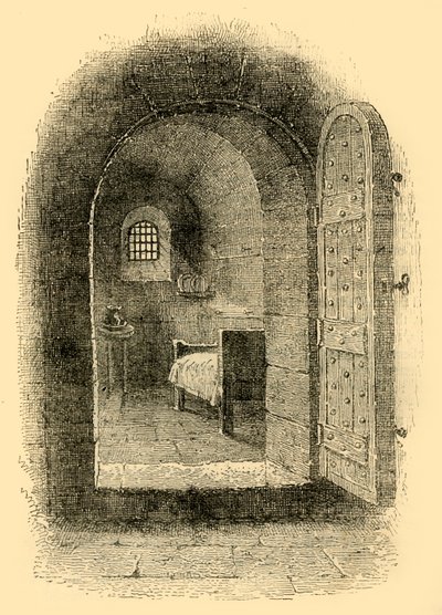 De Gevangeniscel in Newgate, ca. 1872 door Unbekannt