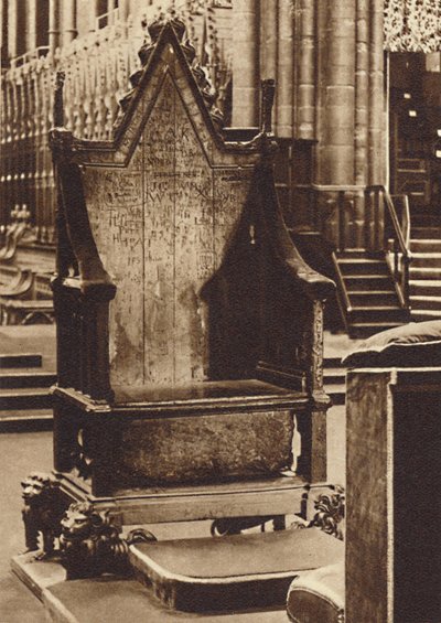 De Kroningsstoel en de Steen van Scone, 1937 door Unbekannt