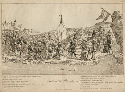 De contrarevolutie, 1791 door Unbekannt