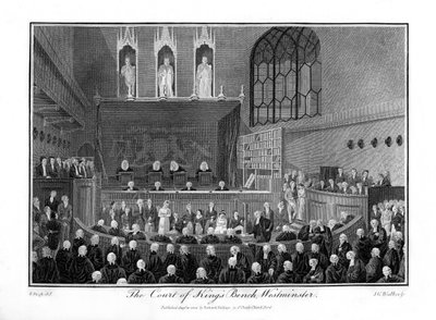 Het Hof van de Koningsbank, Westminster, Londen door Unbekannt