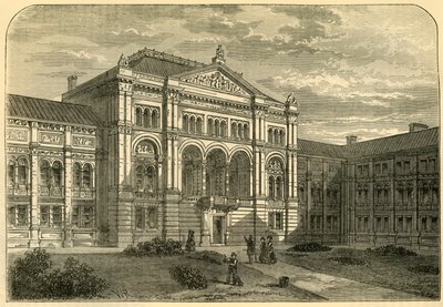 Het hof van het South Kensington Station, ca. 1876 door Unbekannt