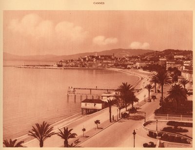 De Croisette en Mont Chevalier, Cannes, 1930 door Unbekannt
