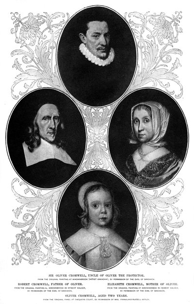 De familie Cromwell, 1899 door Unbekannt