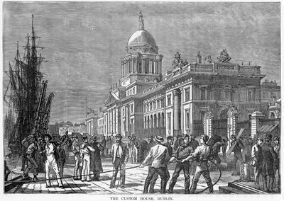 Het Douanekantoor, Dublin door Unbekannt
