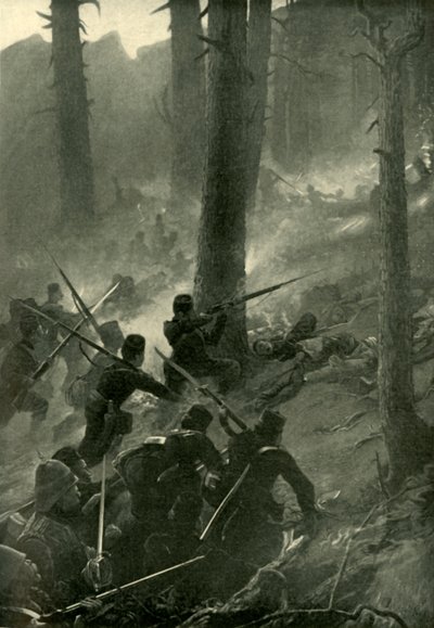 De gedurfde aanval op de Spingawi Khotal, 2 december 1878 door Unbekannt