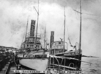De Dauntless en de Three Friends, 1868, 1920s door Unbekannt