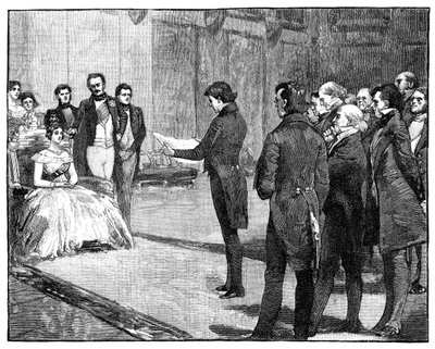 De Deputatie, Londen en Dublin voor de Koningin, c1840s, 1900 door Unbekannt