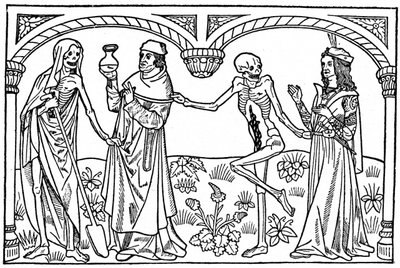 De Dokter en de Minnaar met hun dode Zelven, 1485 1964 door Unbekannt
