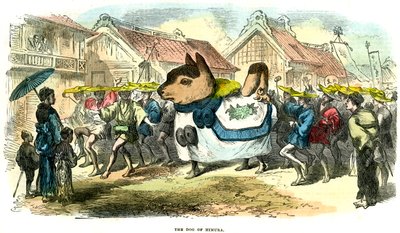 De Hond van Himura, Japan, 1872 door Unbekannt