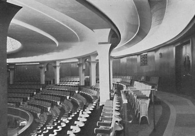 De Koepel: Interieur na de wijzigingen - details van het binnenste dak en de panelen, 1939 door Unbekannt